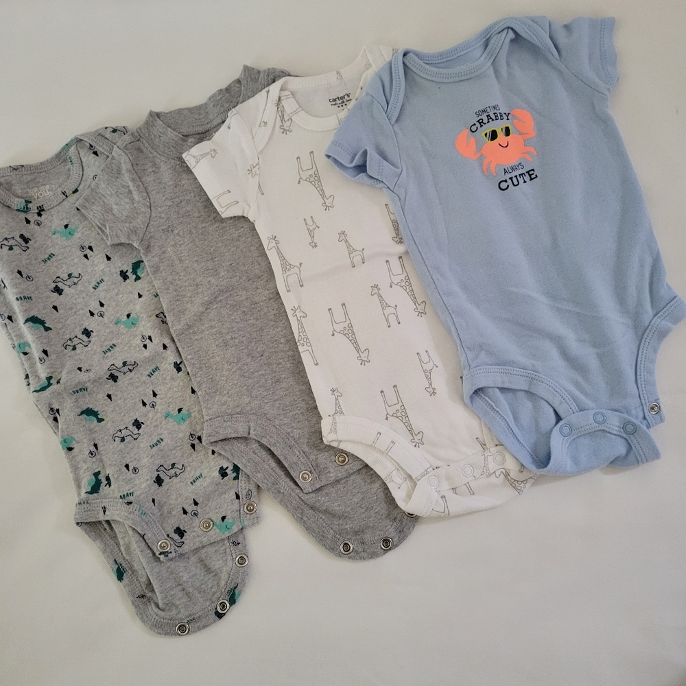 3 Months Boy, 15 pieces Summer Onesie Shorts Romper Bundle - Picture 2 of 7